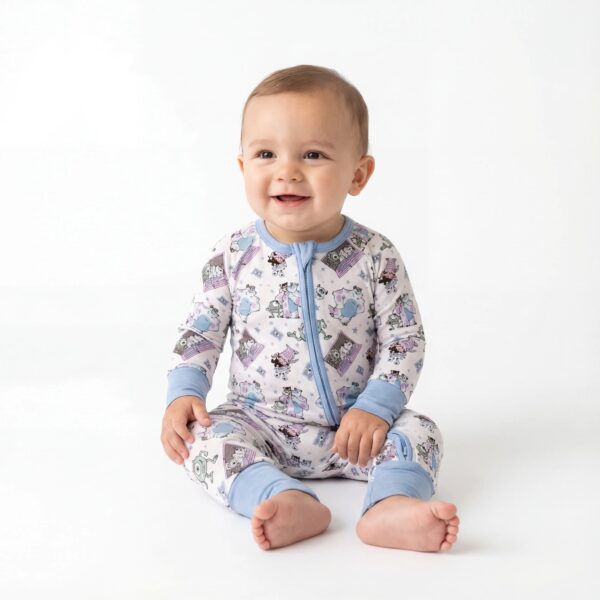 Monster Boo Sleepsuit - Blue