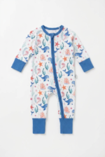 Baby Gift Set – Sleepsuit, Swaddle & Hat (Blue) - Image 5