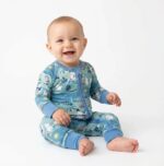 Set Of 3 Bamboo Spandex Zipper Sleepsuit (For Little boys) - Image 3
